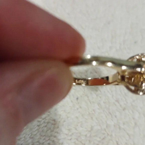 Yellow Sapphire, Natural Diamond Ring Set In 14kt Yellow Gold - Picture 7 of 11